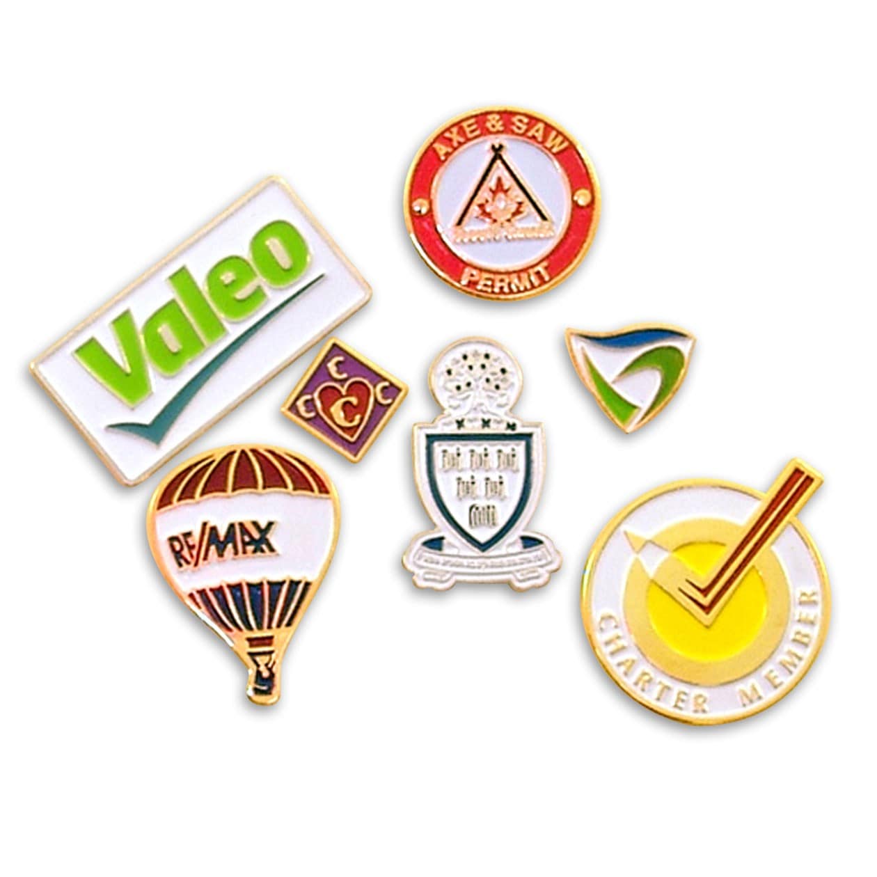 customised lapel pins images