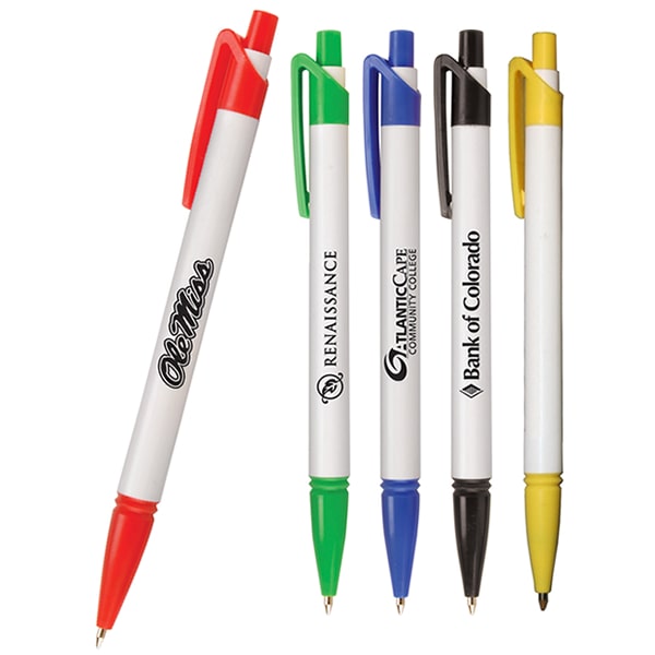 promotional pens multicolored with customized branding 
