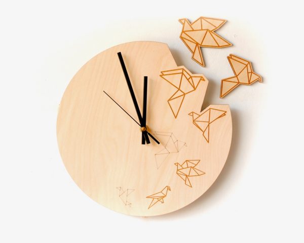 wooden clock