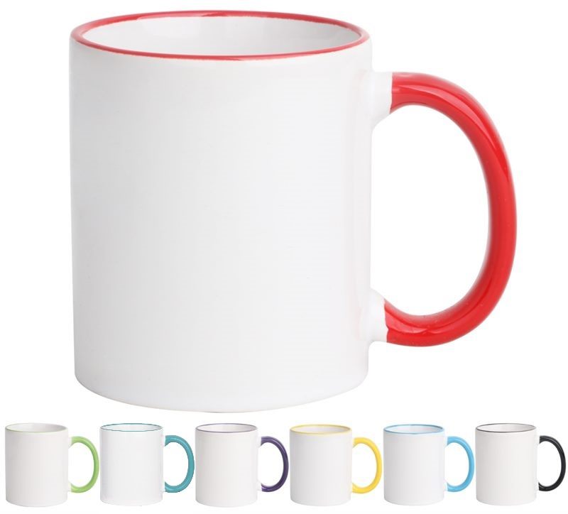 different colors cooffe mugs 