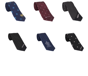 logo printed ties